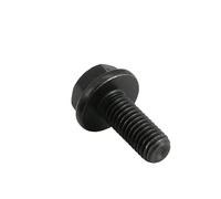 1-3pcs M6 M8 M12 M16 Grade 10.9 Black Carbon Steel Hexagon Head Flange Screws Bolts(Flat/55mm,M6-3pcs)
