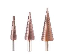 1/3pcs Metal Drill 4-12/20/32mm Step Drill Bit HSSCO High Speed Steel Cone Cobalt Drill Bits Tool Set Hole Cutter For Stainless Steel(4-12 20 32mm(3PCS))