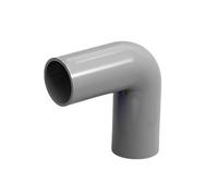 1~3PCS Outer Diameter 20/25/32mm PVC Extended Fish Tank 90 Degree Elbow Joint Aquarium Garden Irrigation Pipe Fittings(O.D 20mm (Grey),3 Pieces)