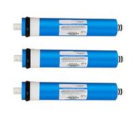 1-3PCS Reverse Osmosis RO Membrane 75GPD / 100GPD Replacement Water Filter System Purifier Drinking ULP1812-75 / ULP2012-100 Filtrate Efficiently(3 Pieces,100GPD)