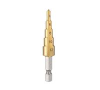 1/3pcs Titanium Coated Step Drill Bit For Metal Wood,4-12mm 4-20mm 4-32mm Opener Hole Cutter,Woodworking High Speed Steel Set(1pcs 4mm-12mm)