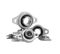 1~3pcs Zinc Alloy Diameter 8/10/12/15/17mm Bore Ball Bearing Pillow Block Mounted Support FL000 FL001 FL002 FL003 FL08(3pcs,FL002 15mm)