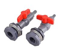 1~3Set 1/2" 3/4" to 8~16mm PVC DIY Fish Tank Connector Aquarium Inlet Water Drain Hose Pagoda Joint Valve Fittings(3l4 Inch-12mm,3Pcs)