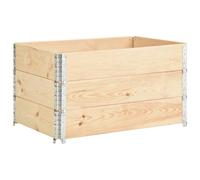 1/3x Solid Pine Wood Raised Beds Outdoor Garden Pot Planter Multi Sizes vidaXL