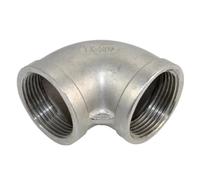 1/4" 1/2" 3/4" 1" 1-1/2" 2" Elbow 90 Degree Angled F/F Stainless Steel SS304 Threaded Pipe Fittings Reducer Plumbing Connection,3/8"