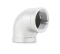 1/4" 1/2" 3/4" 1" 1-1/2" 2" Elbow 90 Degree Angled Stainless Steel SS304 Threaded Pipe Fittings Reducer Plumbing Connection 1pcs(3/4")
