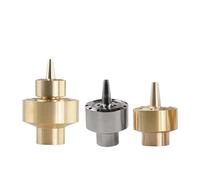 1/4" 1/2" 3/4" 1" 1.5" 2" Fountain Nozzle Double-Layer Brass Head Landscape Gardening Sprinkler for Garden Water Fountains and Ponds(Brass 1inch)