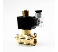 1/4" 1/2" 3/4" 1" 2" Normally Open Brass Electric Water Valve 220VAC 24VDC 12VDC 24VAC 110VAC Normally Open Solenoid Valve (Color : 110vac, Size : 1 Inch)