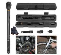 1/4" 1/2" 3/8" Square Drive Torque Wrench Ratchet 13.6-108.5Nm 10-80Ft-Lb 3 In 1