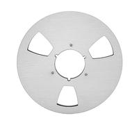 1/4 10.5 Inch Empty Takeup Reel, 3 Hole Universal Opening Machine Part for Nab, Stainless Steel Screw Recording Tape Reel to Real for Pioneer (Silver)