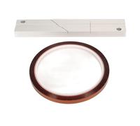 1/4 10 Inch Tape Splicing Set, Open Reel to Reel Tape Splicing Block, Professional Studio Grade CNC Aluminum Block with Leader Tape, Hard Anodized Finish for Revoxsonido 1/4 Inch O