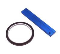 1/4 10" Tape Splicing Set and Leader Tape Open Reel Splicing Kit for Metal Tape Splicing Block Recorders