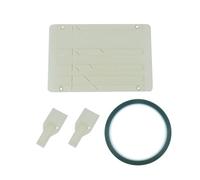 1/4 10inch Tape Splicing Block Opening Cassettes Tape Splicing Set with 2 Fixers Professional Tape Splicing Block