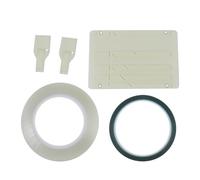1/4 10inch Tape Splicing Block Opening Cassettes Tape Splicing Set with 2 Fixers Professional Tape Splicing Block