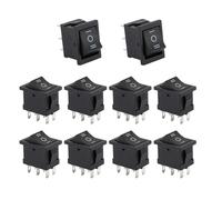 1/4/10PCS 250V 6AMP125V 10AMP Marine Rocker Switch Power 6 Pin 3 Position Rocker Toggle Rocker Switch Car Boat