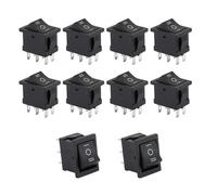 1/4/10Pcs Marine Boats Rockers Switches 6 Pin Toggle Switches 250V 6Amp 125V 10Amp Rockers for Marine Boats Rocker for Car
