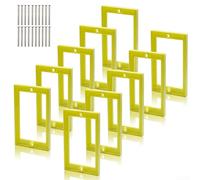 1/4”1Gang Receptacle Outlet Box Extenders,Electrical Box Extender Switches(yellow10)
