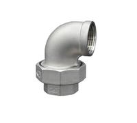 1/4-2 inches Female Thread Elbow Union 304 Stainless Steel Water Pipe Fitting Loose Joint Rotatable Connector(2")