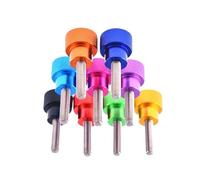 1/4-20 Flat Head Knurled Hand Grip Step Thumb Screw Alu