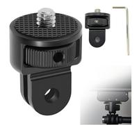 1/4-20 Tripod Adapter, 360° Locking Mount for Action Cameras, Aluminium | Durable CNC aluminium conversion mount for GoPro, Insta360, DJI Osmo, selfie sticks and bike mounts