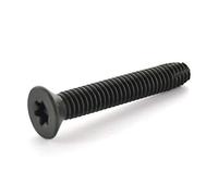 1/4-20 x 1 1/2 Flat Head Floorboard Thread Cutting Screws, Type F, (Star - Six Lobe Drive), Black Phosphate Finish, Countersunk, T-30 Drive (Carton: 100 pcs) Alloy Steel