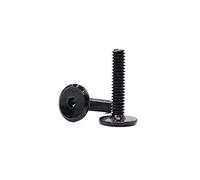 1/4"-20 x 1.18 Inches Joint Connector Bolts, 12 Pack, Black