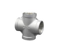 1/4" 3/8" 1/2" 3/4" 1" 1-1/4" 2" Elbow 3way 4way Threaded Pipe Fitting Coupler Stainless Steel 304 Joint Overview Adapte(Beige,1")