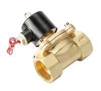 1/4" 3/8" 1/2" 3/4" 1" 2" Brass Electric Solenoid Valve DC12V DC24V AC220V 110V Normally Closed Solenoid Valve for Water Oil Air(NPT-240VAC,1 Inch)