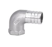 1/4" 3/8" 1/2" 3/4" 1" -2" BSP Female Hose Barb Elbow 90 Deg 304 Stainless Steel Pipe Fitting Connector(20MM_3/4")
