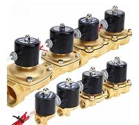 1/4 3/8 1/2 3/4 1 2 Inch Brass Electric Solenoid Valve DC12V DC24V AC 220 110 Normally Closed Solenoid Valve for Water Oil Air(24v,DN25)