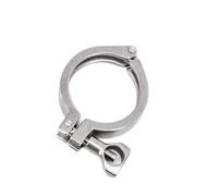 1/4" 3/8" 1/2" 3/4" 1" -4"x 0.5" 1.5" 2" 2.5" 3" Tri Clamp Thread Ferrule Coupler 304 Stainless Sanitary Homebrew(50.5mm Mid-Duty)