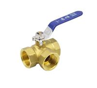 1/4" 3/8" 1/2" 3/4" 1" BSP Female Thread Full Port T-Port Three Way Brass Ball Valve Connector Adapter For Water Oil Air Gas(T-Mobel,BSP1I4 Female)