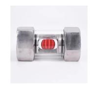 1/4" 3/8" 1/2" 3/4" 1" BSPT Female in-Line 304 Stainless Steel Window Sight Flow Indicator with Impeller Hydraulic Oil Water(3/4")
