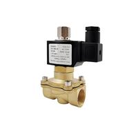 1/4" 3/8" 1/2" 3/4" 1" DN15 Normally Open N/O Brass Electric Solenoid Valve 12V 24V 220V 110V Pneumatic Valve for Water Oil(Dc12v,DN25)