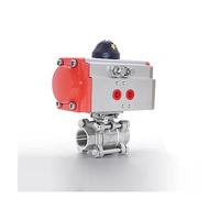 1/4" 3/8" 1/2" 3/4" 1" Three Piece High Platform Pneumatic Ball Valve 304 Stainless Steel Q611F-16P(Double Acting,1.25 Inch)
