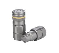 1/4" 3/8" 1/2" 3/4" And 1 Inch BSPP Or NPT Thread Flat Face Hydraulic Qiuck Coupling(G Thread,3/4")
