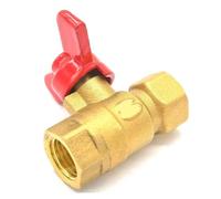 1/4"" 3/8"" 1/2"" 3/4"" BSP Equal Diameter Internal Thread Brass Ball Valve with Handle Butterfly PN 0.8 Mpa Suitable for air Gas Water and Fuel(45295)