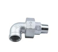 1/4" 3/8" 1/2" 3/4" Male to Female BSP Thread 304 Stainless Steel Live Joint Elbow Coupling Union Connector Pipe Fitting Cheerfully (Size : 2 inch) Barb Fittings