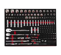 1/4"-3/8"-1/2" Dr Master Socket Set Ratchets-Ext-Bits 171Pcs BOXO BX565-R2