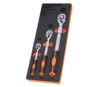 1/4" & 3/8" & 1/2" Drive Extending Ratchet Set 72 T 3 PCE Franklin Tools XFR3E