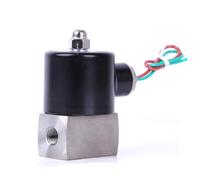 1/4 3/8 1/2 Inch Stainless Steel Gasoline Solenoid Valve Shut Off Normally Closed 1Pcs(Bsp-220vac,ZCT-10)