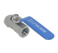 1/4" 3/8" 3/4" 1" 1-1/4"1-1/2" 2” BSPT Stainless Steel SS304 Pipe Ball Valve Female Threaded Sanitary ON-Off Ball Valve Straight(1-1/4")