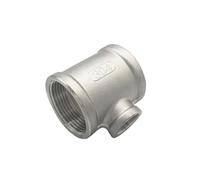 1/4" 3/8" 3/4" 1" Variable Diameter BSP Female Thread Tee Three Way Reducer 304 Stainless Steel Pipe Fitting Reducer Connector(Size:DN40 x DN15 x DN40)