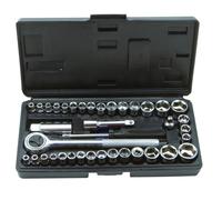 Rolson Reversible Ratchet Drive Socket Set - 40 piece