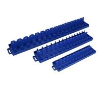 1/4" 3/8" and 1/2" Drive ABS Plastic Metric Socket Holder Tray Shallow and Deep