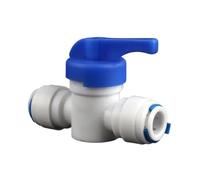 1/4" 3/8'' OD Water Quick Connect for RO Reverse Osmosis System Tube Fitting Set of 40Pcs Ball Valve+T+I+L Type(1/4'')