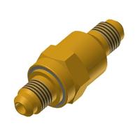 1/4-5/8-inch threaded connection check valve refrigerant check valve replaces Danfoss NRV valve suitable for high-pressure corrosion-resistant brass material in air conditioning/refrigeration systems(