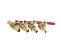 1/4 6mm 8mm 10mm12mm Ball Faucet Shutoff Ball Valve Hose Barb Inline Brass Ball Valve(OD 8MM)