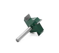 1/4"6mm Shank 4 Edge T Type Slotting Cutter Woodworking Tool Router Bits for Wood Industrial Grade Milling Cutter Slotting Router Bit Set for Wood Planer(6.35X40X7.96)