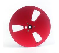 1/4 7 Inch Aluminum Alloy Empty Take Up Reel with 3 Wind Holes, Compatible with NAB, for TEAC, for Studer Open Reel Tape Recorders, Ideal for Home Audio Recording and Playback(red)